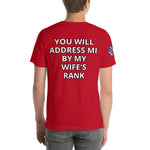 MY WIFE'S RANK T-SHIRT